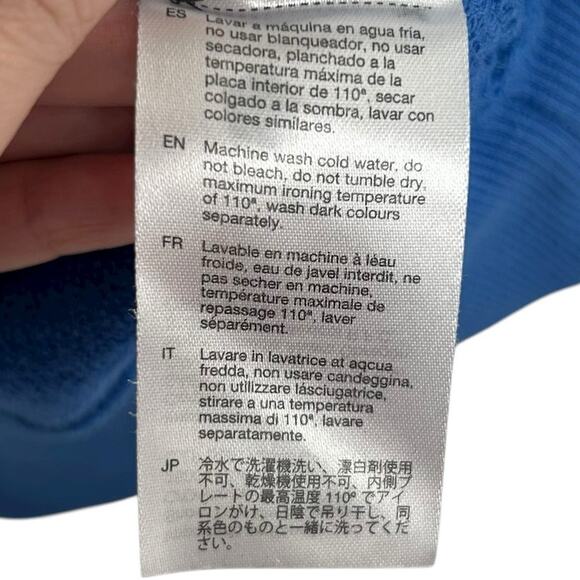 Compania Fantastica Blue Fleece Sweatshirt with Flower Graphic Womens Small - Picture 6 of 7